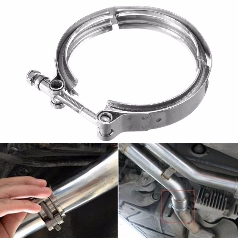 4inch V-Band Clamp Stainless Steel Universal Exhaust Turbo Downpipe Fitting Kit